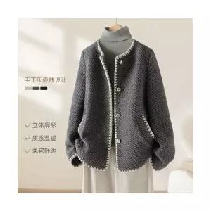 모직코트 여성 코트 자개 모직 추동 admr4