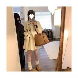 모직코트 여성 코트 숍 하프 모직 가을 겨울 admr4