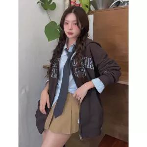 매장정품 WHO.A.U 후아유 Signature Patch Hood Zip-up(Brushed) WHMZF4911U 793086