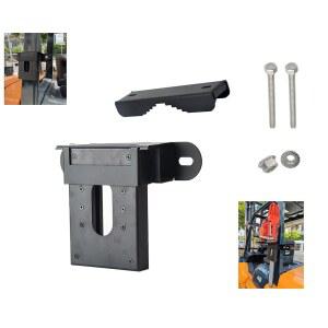 다목적 전기톱 홀더 트랙터용 범용 캐리어 키트 ATV UTV 트럭 유틸리티 차량 대부분의 크기의 헤비 듀티 아이언에 적합하며 ROPS에 장착할 수 있습니다