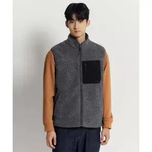 매장정품 빈폴 BEANPOLE MEN [BEANPOLE KNAP] 플리스 베스트 - 애쉬 BC5X41N134 227727