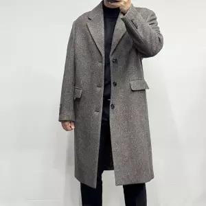 바쏘옴므 25FW헤링본 캐시미어혼방 오버핏 롱코트WSZ4-CJ25-ABR1118728