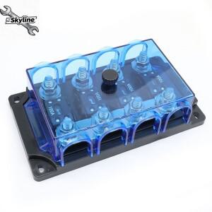 범용 자동차 전원 퓨즈 블록 차량용 홀더 분배 캠핑카 요트 박스 예비 플매트 카펫 러그인 포함