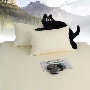 침대커버 팬션 여행용 침구 매트샤이니 40수 순면 홑 매트리스커버 패밀리 F 베이지