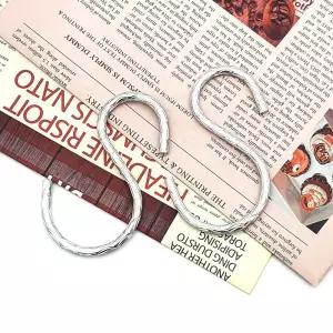 특대고리 유지가축용와이어 철망용착용고리 금속주얼리 키링고리 고리장착용구 장식고리 은목걸이 재봉용품 고리찍찍이 펜던트고리 원터치고리 액세서리고리 논슬립고리 패턴 실버 S고리 고리