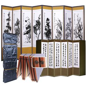 [늘해랑] 비단배접표구 8폭 제사용병풍 (고정고무