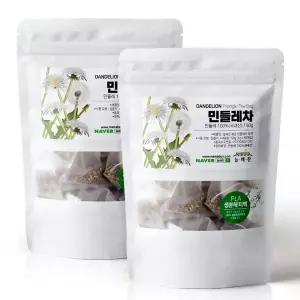 [늘해찬] 볶은 국산 민들레차 티백 민들레뿌리차 삼각티백 꽃차 대용량 100티백