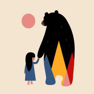 납품전문 DIY 명화 유화 그리기세트 밤하늘 곰과 소녀