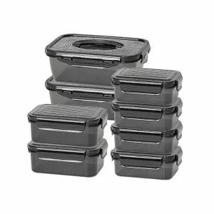 [이지앤프리] 블랙락 에디션 밀폐용기 A 8종 세트 480ml 4P + 915ml 2P + 1400ml 2P