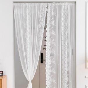 방문 현관문 입구 레이스 커튼 가리개 주방커텐