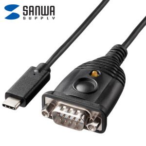 [강원전자] 산와서플라이 USB-CVRS9HC USB C타입 RS232 시리얼컨버터(Prolific/0.4m)