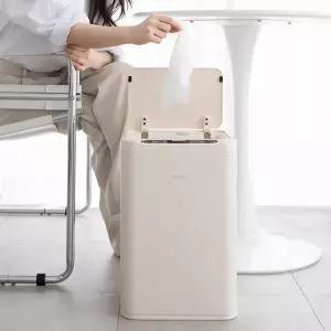 보아르 컴플릿 20L 자동 쓰레기통 스마트 센서 냄새 차단 기저귀 종량제 스텐 밀폐 원터치 화장실