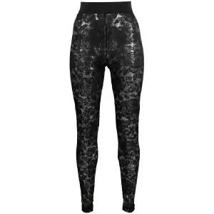 돌체앤가바나 플로럴 레이스 로고 웨이스트밴드 레깅스 FTB5TTFLUBF TP427571970
