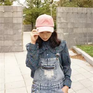 [하프클럽/앞머리]레오파드 프릴빅카라 블라우스n1013