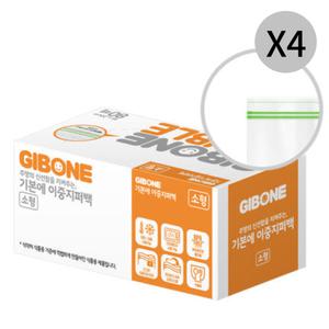 기본에 이중지퍼백 소형 냉장 냉동 겸용 추천 80매 X4