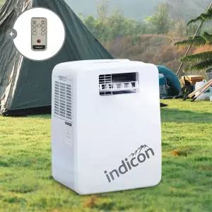 인디콘 캠핑에어컨 리모컨 제습기능 이동식 휴대용 작은방 소형 실외기없는 일체형 에어컨 USP-3050