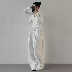 자체제작 핀턱 와이드 밴딩 트레이닝 팬츠 mb-8051c