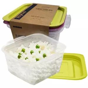 씨밀렉스424 점보 쿡밥 대용량 1.4L 2SET 즉석밥 용기 쿡밥 냉동밥 전자렌지밥 밥팩 햇반제조기