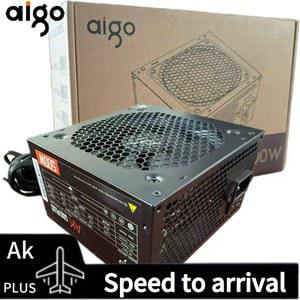 Aigo AK 500W PC PSU 전원 공급 장치, BTC용 데스크탑 컴퓨터 게임용 저소음 블랙 RGB 선풍기, 24 핀, 12V ATX, 120mm