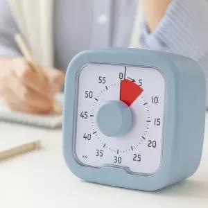 무소음 미니 타이머 스톱워치 수능생 공부 알람시계 2컬러 LED 건전지 미포함