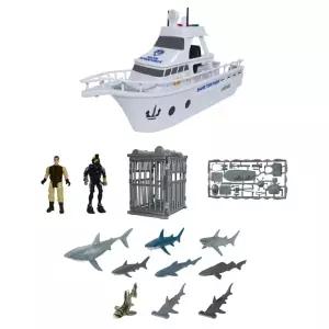 불빛 소리 요트 다이버 상어 피규어 set 발달 뽑기 조카 두뇌 선물 손사용