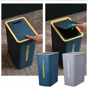 NEW 원터치 휴지통/쓰레기통/자동/열림/10L/소형/뚜껑/오픈/손안대는/터치형/책상용/욕실용/주방용/거실용