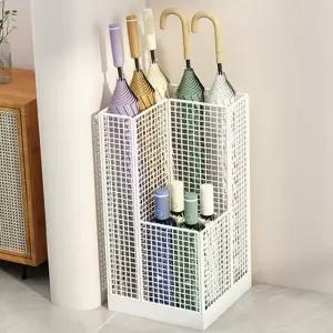 사각 우산 꽂이 일체형 스틸 사무실 메쉬 우산 꽂이 현관 대용량 수납 정리함