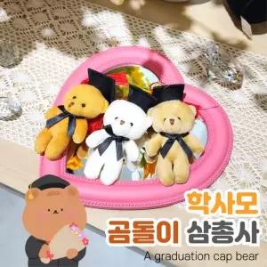 [별별창고] 학사모 곰인형 졸업식 선물용 장식품 꽃다발 장식