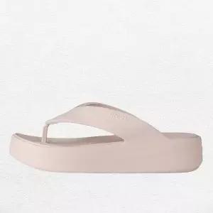 [크록스]겟어웨이 플랫폼 여성 통굽 키높이 슬리퍼 플립 쪼리 209410-6UR