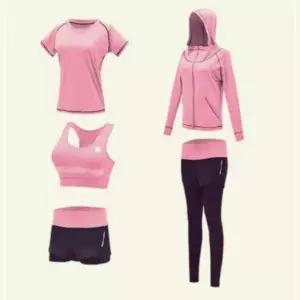 5종 런닝 세트 스포츠웨어 여자 요가 트레이닝 헬스 NW95F70315