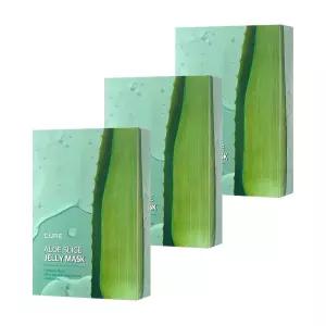 [15%+카드12%] 김정문알로에 큐어 알로에 슬라이스 젤리 마스크 10매 3개