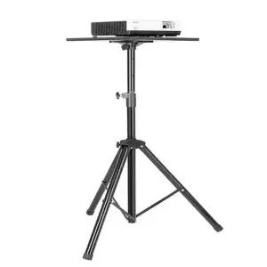 빔 프로젝터 2단 삼각대 스탠딩 테이블 거치대 받침대 스탠드 트레이 상판 높이 각도조절