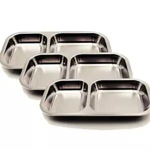 oem 캠핑접시 직사각형2구 국산 간식접식 3세트묶음 스텐 2W8668B92O