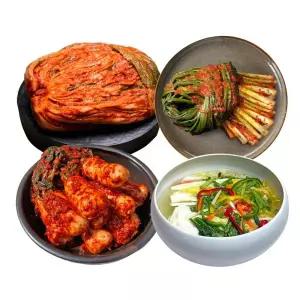 도미솔 포기6+해풍맞은노랭이백김치2+왕자총각2+제주쪽파보리1(4종,11kg)