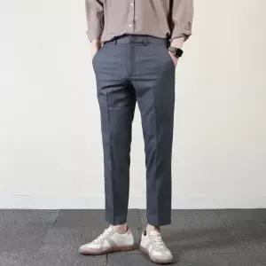 프랭키뉴욕 남자 여름 슬랙스 사이드밴딩 남성 정장바지 9부 쿨 팬츠 스판 빅사이즈 38까지_RIC71 2862904