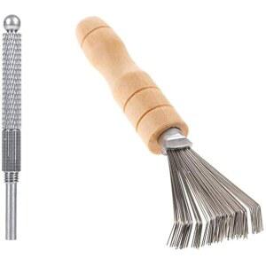 일본 이케바나 도구 세트 플로럴 켄잔 바늘 스트레이트 꽃개구리 클리너 청소 브러시