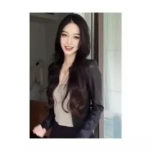 여성 데일룩 자켓 가죽 가을 겨울 반코트 슬림핏 옷 DAOL4