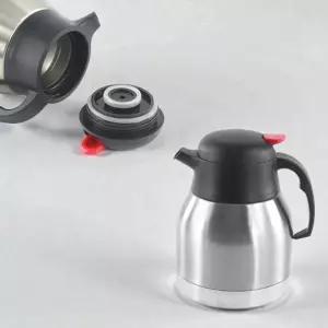 진공주전자 주전자 버튼 진공 스테인리스 보온주전자 진공보온주전자 원터치 스텐주전자 1.2L 이중
