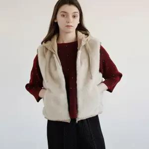 요이츠 최초가 258000원 소프트 퍼 믹스 후드 베스트2colors_YJ11WHFVT30 129522