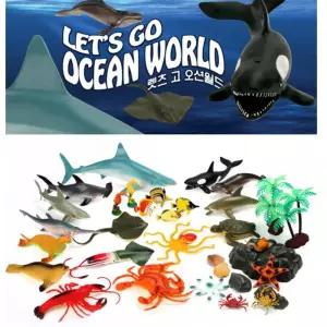 아쿠아리움 생물 피규어 모형 완구 교구 피규어인형 쥬라기월드 과학교구 모형놀이