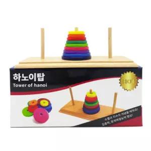 하노이탑 링쌓기 수학퍼즐 두뇌 완구 조카 신생아 방법 실행력 영유아완구 감각발달
