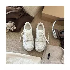 여자 캔버스화 슈즈 추동 통굽 플랫 따뜻한 빈티지 BE4