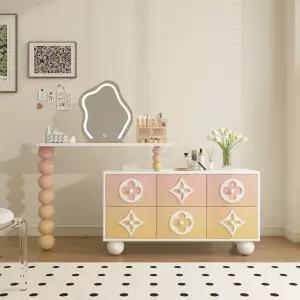 책상 수납 서랍장 코너 수납장 화장대