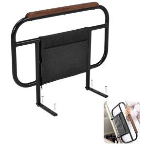 조절 가능한 침대용 Skuehod 침대 사이드 레일, 나무 보드에만 나사 고정, 매트리스 높이 10인치 미만, 1개