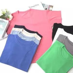 라운드 반팔티 무지 20수 기본티 남녀공용 캐주얼 티셔츠 데일리웨어