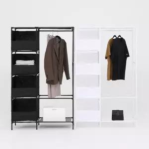 아도라하우스 간편조립 오픈형 서랍형 수납 4단 간이옷장