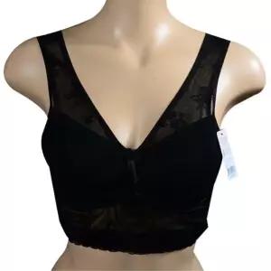 시스루 플라워 망사 노와이어 메쉬 탑브라 깔끔한속옷