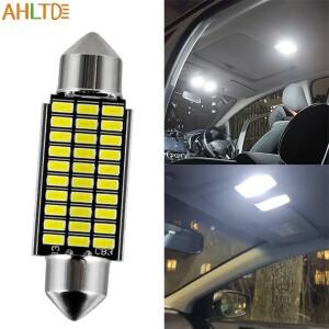 2410개 C5W C10W LED 캔버스 자동차 실내 전구 31mm 페스툰 돔 트렁크 램프 번호판등 12v 화이트