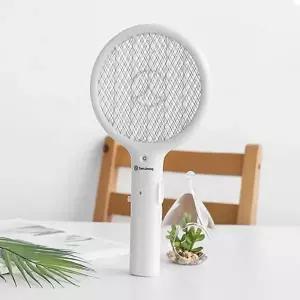 채 모기 강력전기모기채 라켓형 캠핑용 해충킬러 파리 전기파리채 해충퇴치기 전기모기채 미니 2중안전