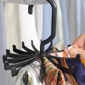 넥타이 옷장 머플러걸이 18발 스카프 정리 행거 다발 타이걸이 목도리 넥타이걸이 스카프걸이 보관 고리